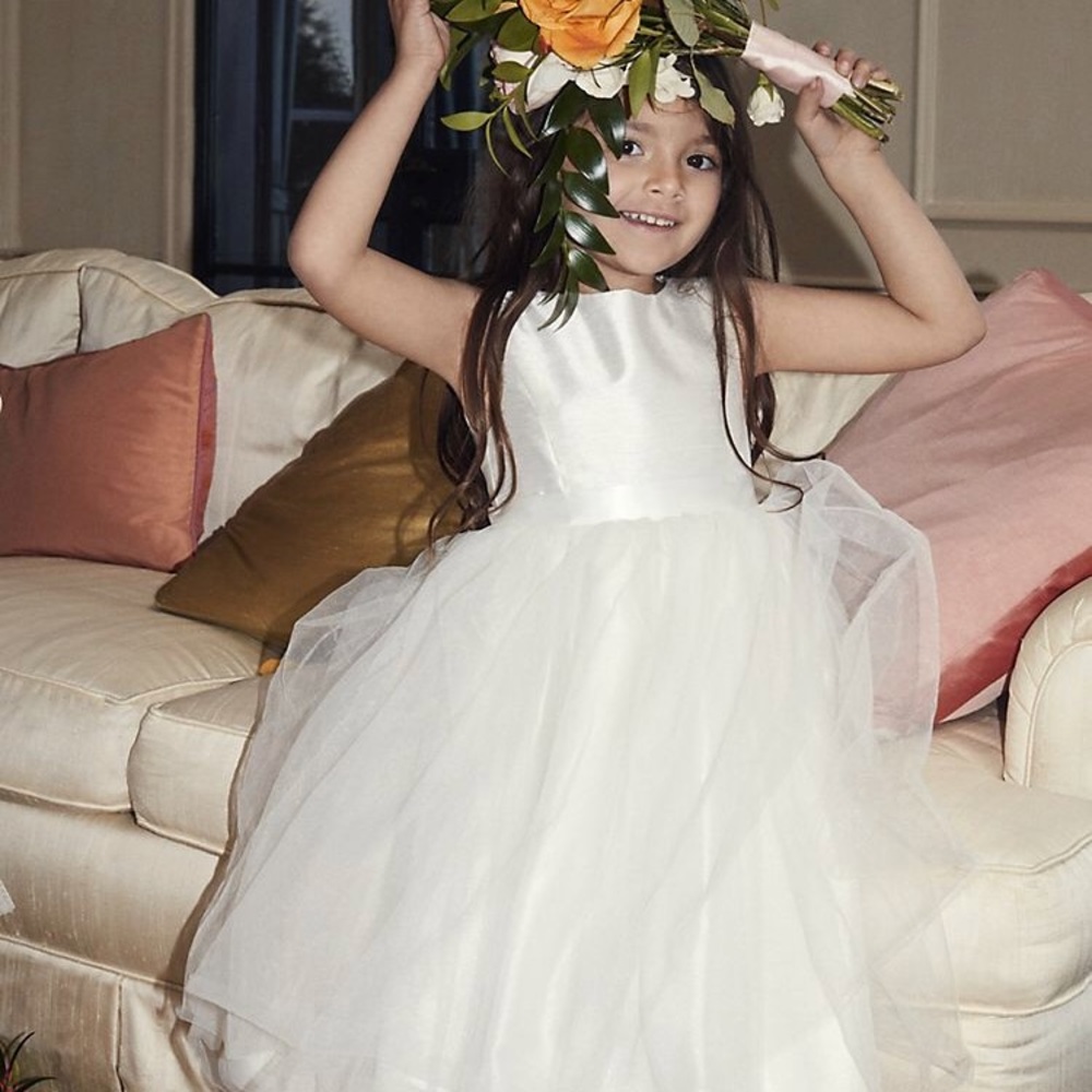 White Flower Girl Dress